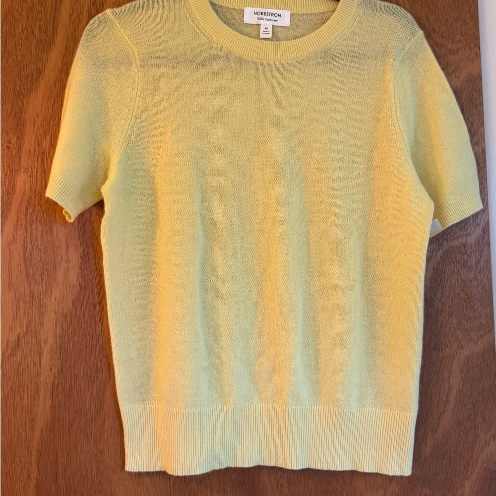 Nordstrom Lemon Short Sleeve Sweater